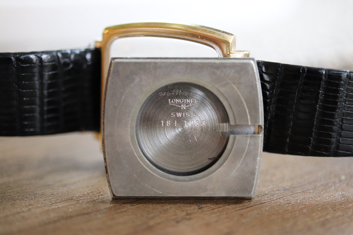 Longines manual working well linen squared dial