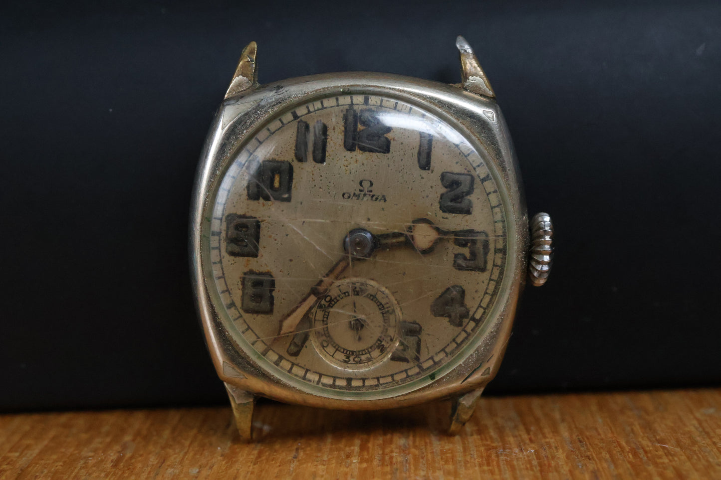 For Projects Vintage 1930s Omega Cushion Case Manual Wind