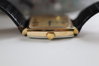 Longines manual working well linen squared dial