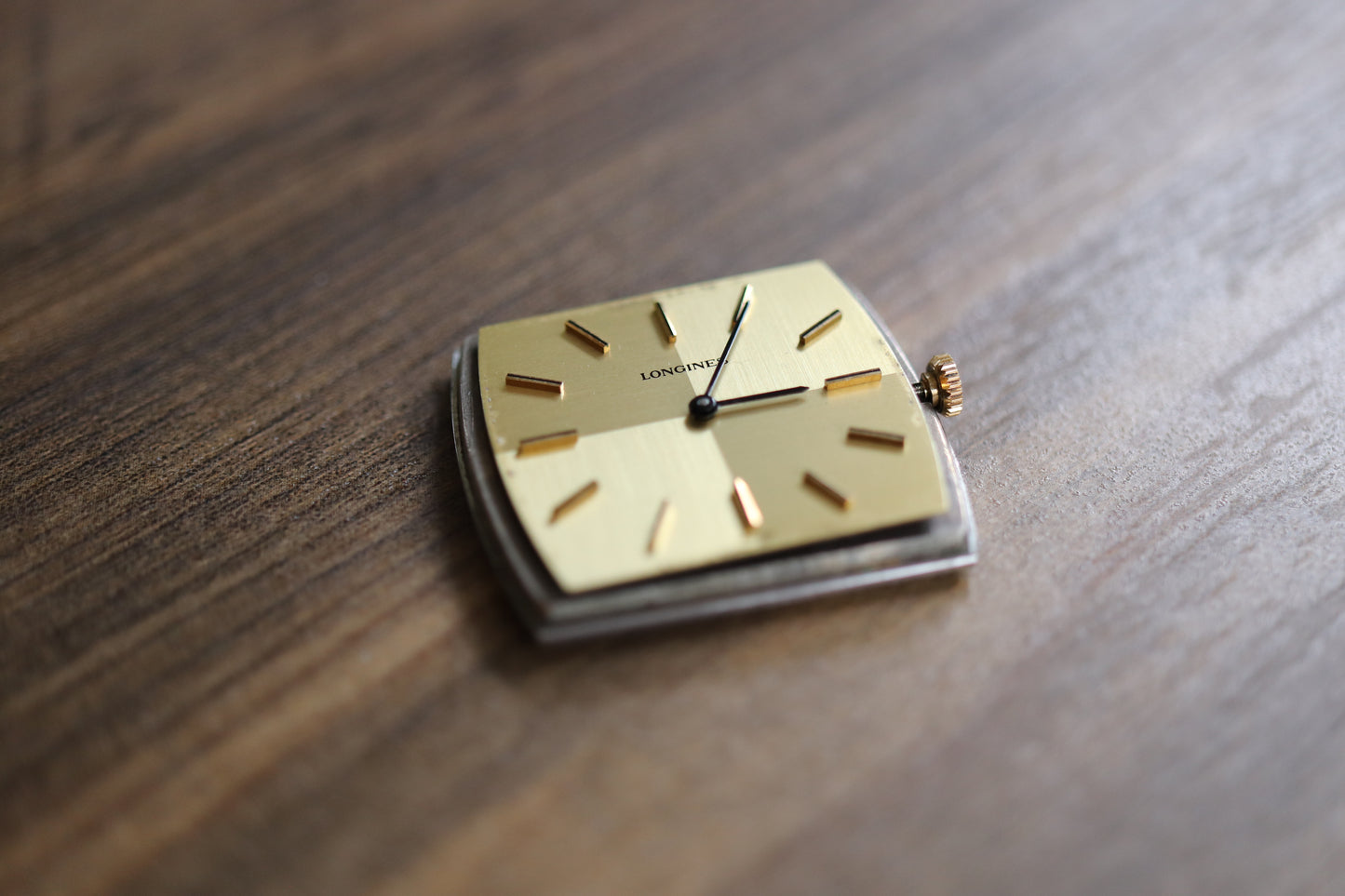 Longines manual working well linen squared dial