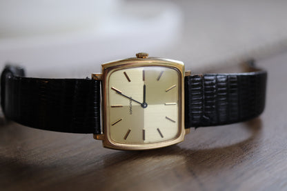 Longines manual working well linen squared dial