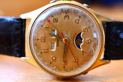 Marathon Triple Calendar Moonphase Automatic, Bidynator Cal. 693