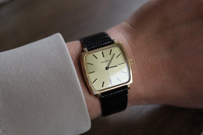Longines manual working well linen squared dial