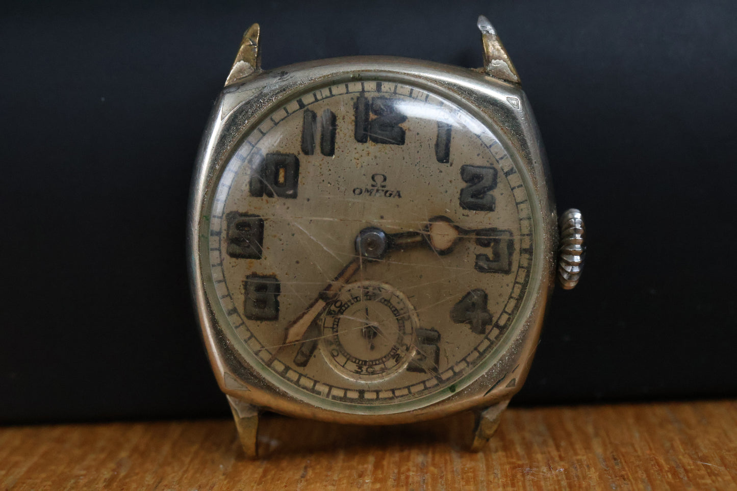 For Projects Vintage 1930s Omega Cushion Case Manual Wind