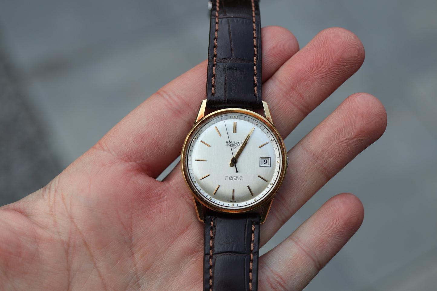 Vintage 1960s Hoverta Rotomatic Swiss Automatic