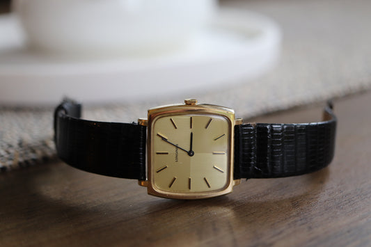 Longines Manual-Wind Linen Dial Dress Watch