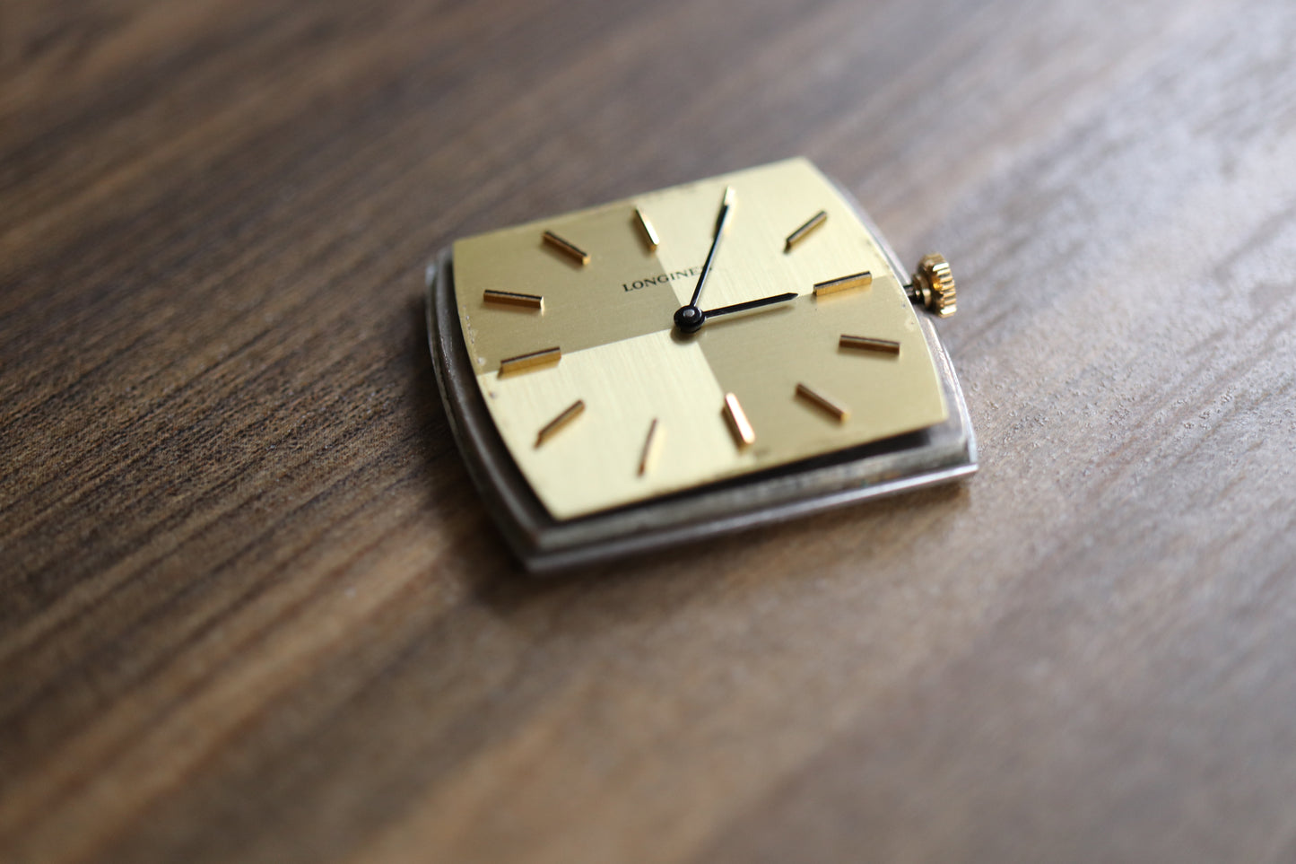 Longines manual working well linen squared dial