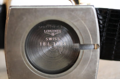 Longines manual working well linen squared dial