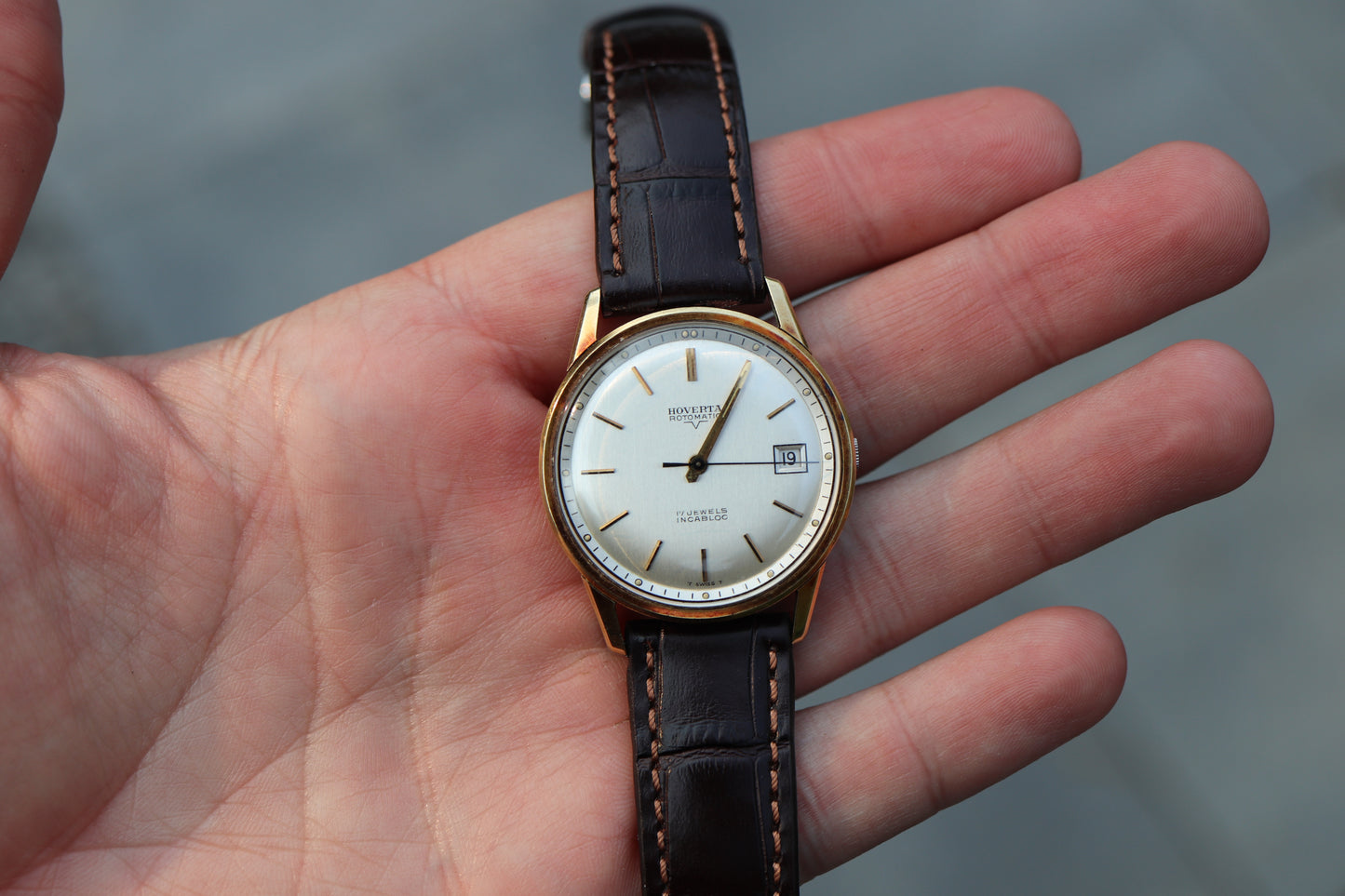 Vintage 1960s Hoverta Rotomatic Swiss Automatic