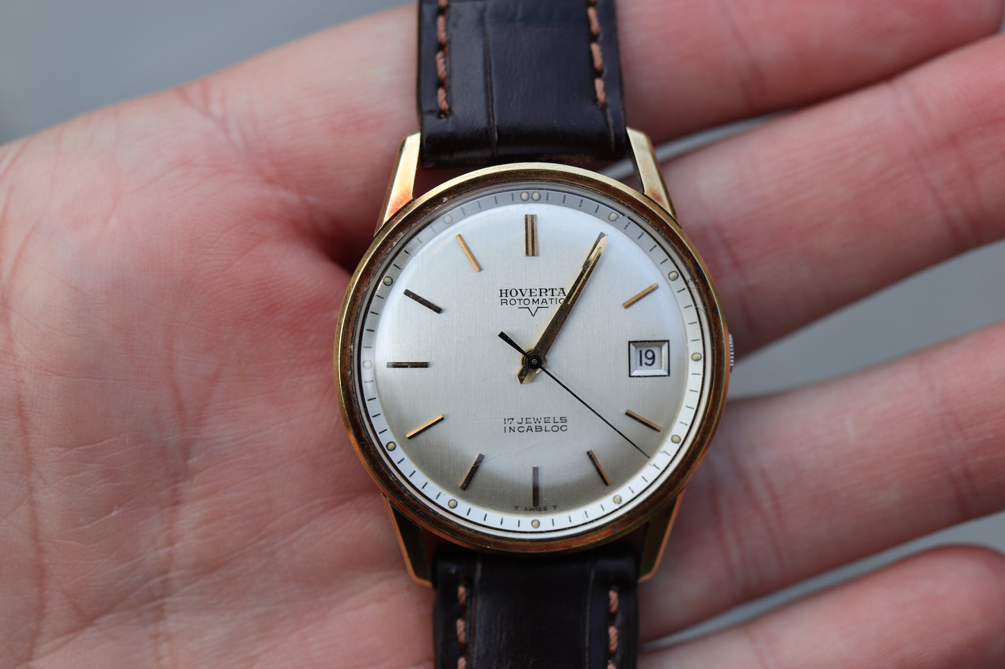 Vintage 1960s Hoverta Rotomatic Swiss Automatic