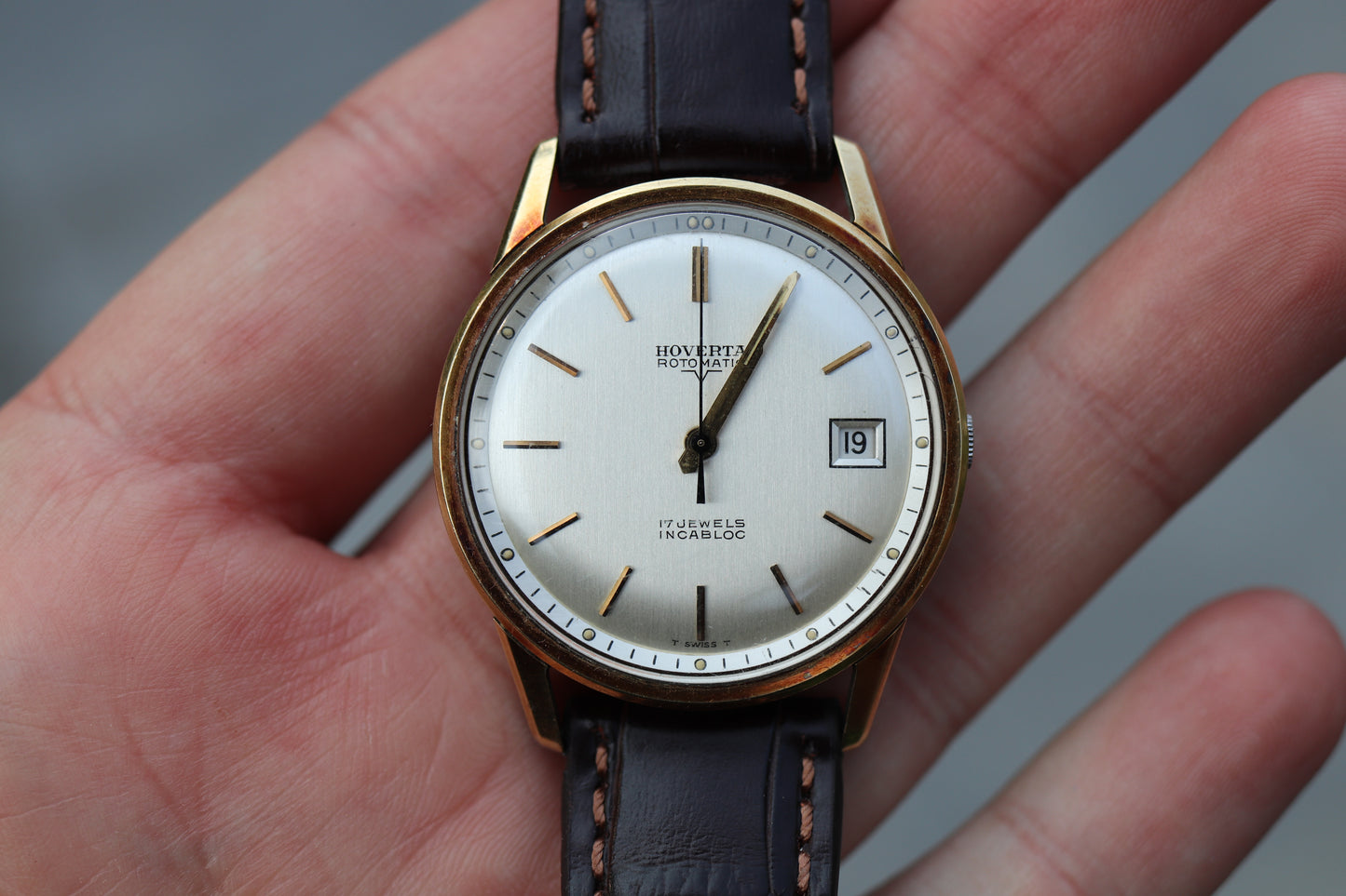 Vintage 1960s Hoverta Rotomatic Swiss Automatic