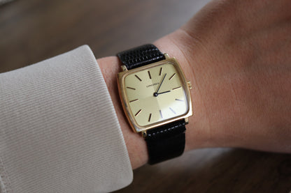Longines manual working well linen squared dial