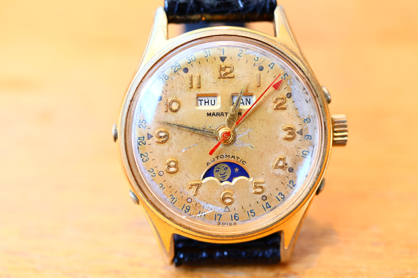 Marathon Triple Calendar Moonphase Automatic, Bidynator Cal. 693