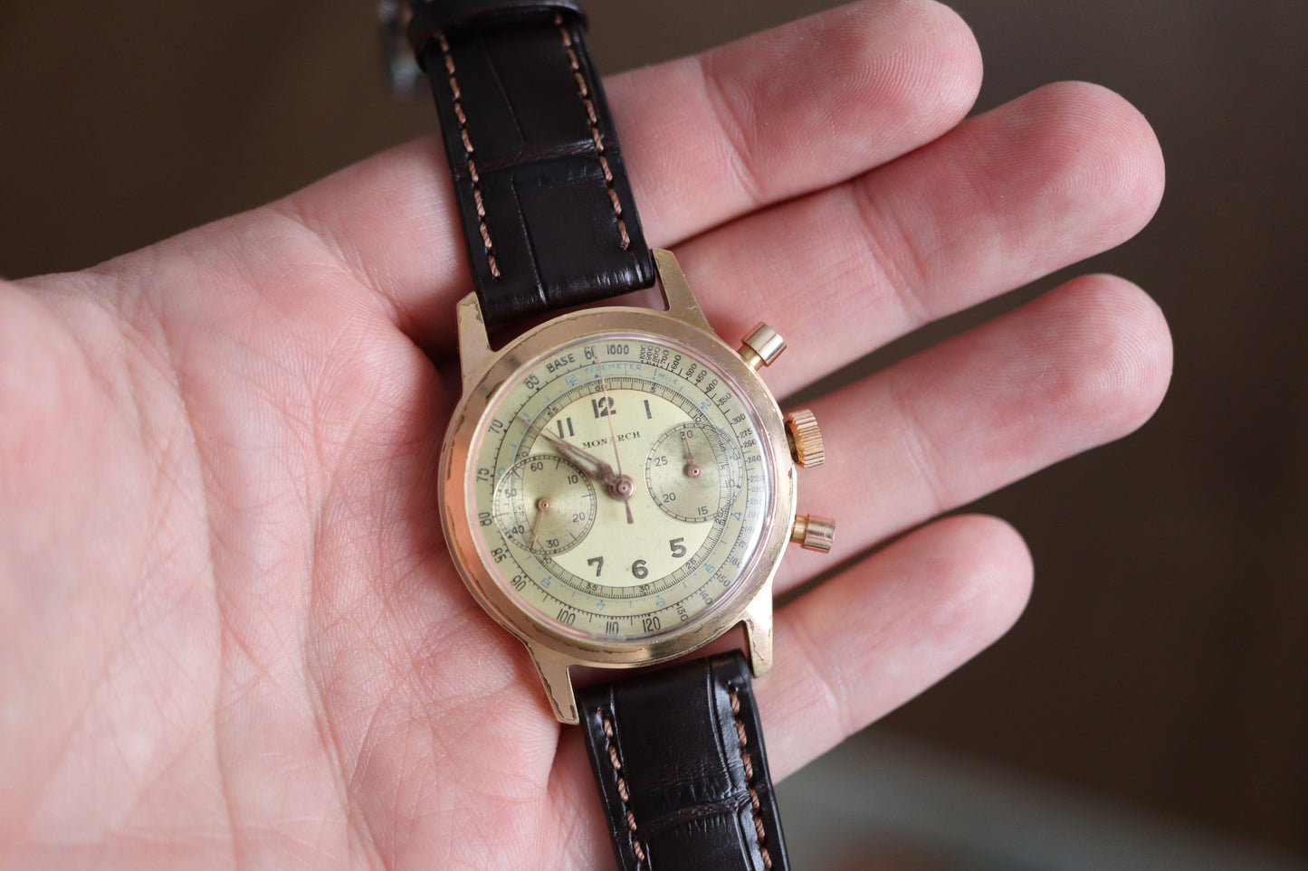 Vintage Monarch Chronograph - Manual - GP - Works well